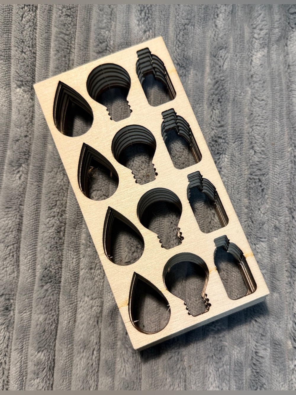 9 PCS Wooden Drawing Templates for Arts & Craft Projects